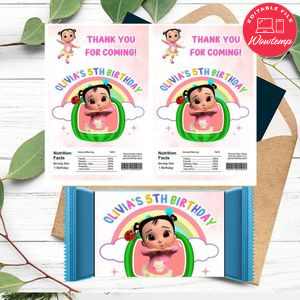 Cece cocomelon Rice Krispies Treats Template Printable Instant Download