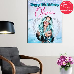 Karol G Birthday Poster Digital File Printable Instant Download