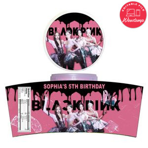 Blackpink Cotton Candy Label Template To Print At Home Instant Download