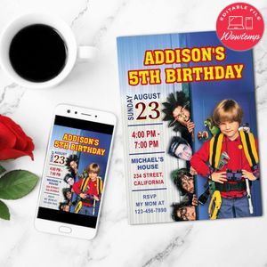 Home Alone 3 Mobile Invite Customizable Template Instant Download