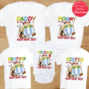 Asterix and obelix Family Birthday Party T-Shirt
