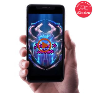 Blue beetle Birthday Video Invitation Digital Template Customizable Instant Download