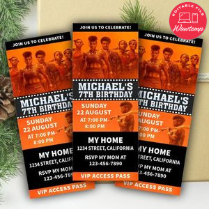 Woman king Ticket Invitation Customizable Template Instant Download