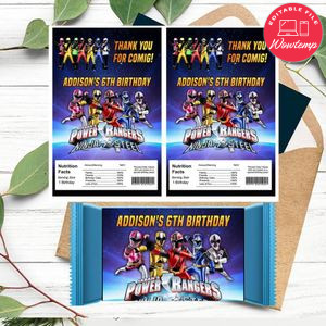 Power ranger ninja steel Rice Krispies Treats Template Printable Instant Download