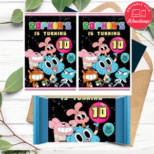 Gumball Rice Krispies Treats Template Printable Instant Download