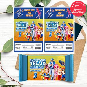 LazyTown Rice Krispies Treats Template Printable Instant Download