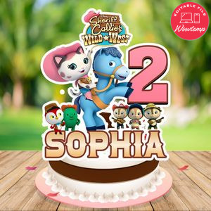 Sheriff Callie Cake Topper Template Printable Instant Download