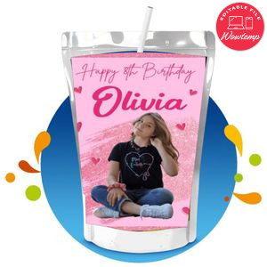 Piper Rockelle Capri Sun Birthday Labels Digital File Printable Instant Download