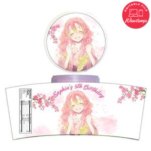 Mitsuri Cotton Candy Label Template To Print At Home Instant Download