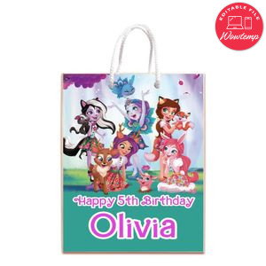 Enchantimal Gift Bag Label Template Printable Instant Download