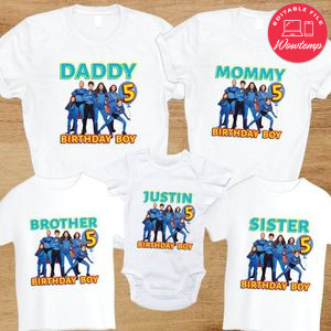 Thundermans Birthday Family Trip Vacation PNG file template