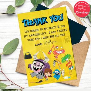 Foster's Home Thank You Card Customizable Template To Print At Home Instant Download