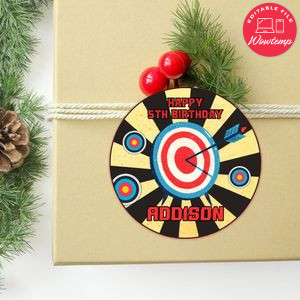 Shooting Archery Circle Sticker Template Customizable To Print At Home Instant Download