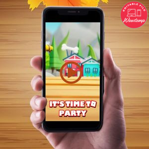 Adopt Me Birthday Video Invitation Digital Template Customizable Instant Download