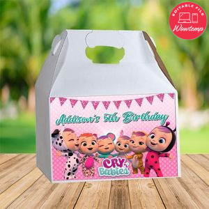 Cry Babies Gable Box Digital File Printable Instant Download