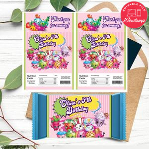 Shopkins Rice Krispies Treats Template Printable Instant Download