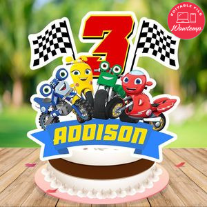 Ricky Zoom Cake Topper Template Printable Instant Download