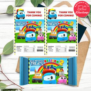 Leo the truck Rice Krispies Treats Template Printable Instant Download