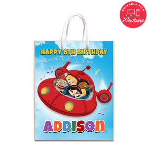 Little Einstein Gift Bag Label Template Printable Instant Download