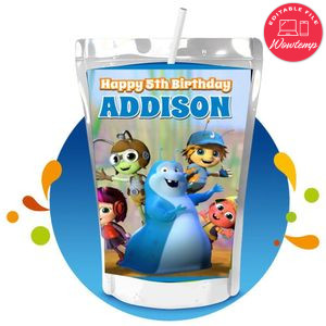 Beat bugs Capri Sun Birthday Labels Digital File Printable Instant Download