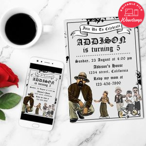 Cholo Mobile Invite Customizable Template Instant Download