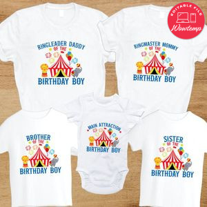 Circus Family Birthday Vacation PNG file template