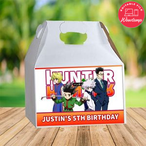 Hunter X Gable Box Digital File Printable Instant Download