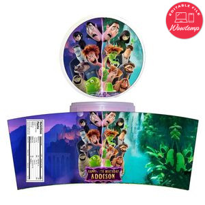 Hotel Transylvania 4 Cotton Candy Label Template To Print At Home Instant Download