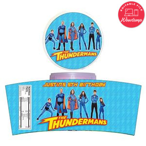 Thundermans Cotton Candy Label Template To Print At Home Instant Download