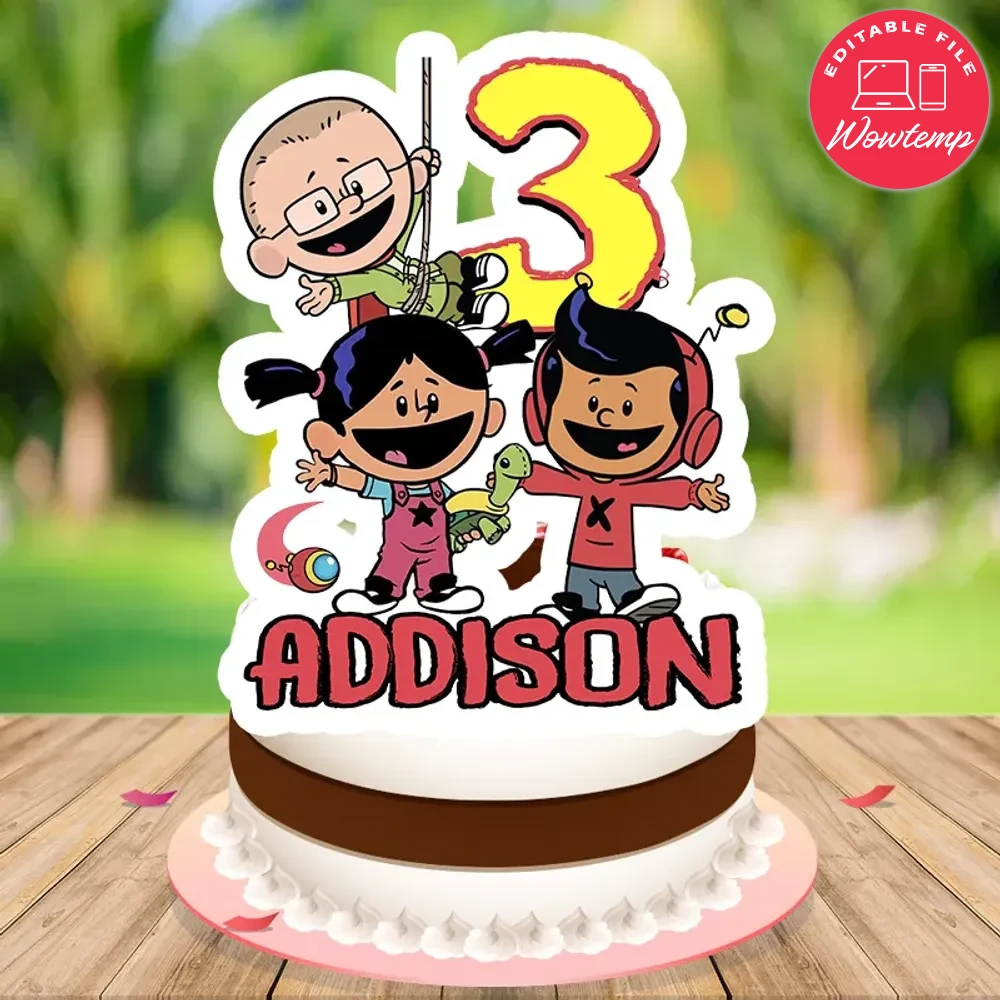 Xavier Riddle Birthday Cake Topper Template Printable | Wowtemp