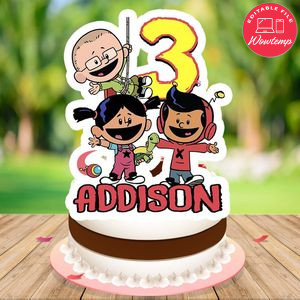 Xavier Riddle Cake Topper Template Printable Instant Download