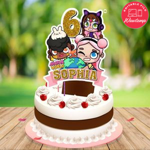 Avatar World Cake Topper Template Printable Instant Download