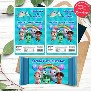 Not Quite Narwhal Rice Krispies Treats Template Printable Instant Download