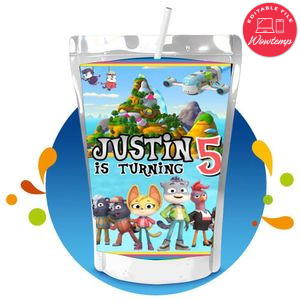 Creature Cases Capri Sun Birthday Labels Digital File Printable Instant Download