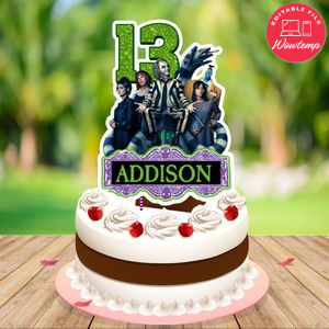 Beetlejuice 2 Cake Topper Template Printable Instant Download