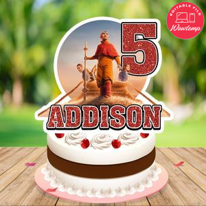 Last Airbender Cake Topper Template Printable Instant Download