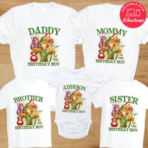 Robin hood Family Birthday T-Shirt