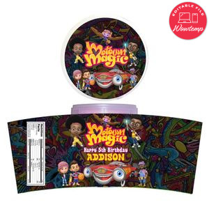 Motown Magic Cotton Candy Label Template To Print At Home Instant Download