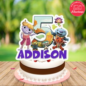 WallyKazam Cake Topper Template Printable Instant Download
