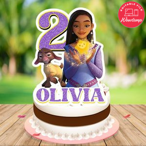 Wish disney Cake Topper Template Printable Instant Download