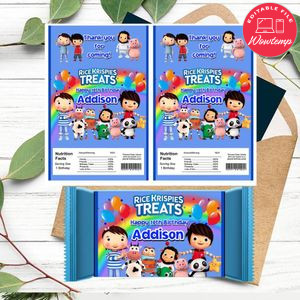 Little Baby Bum Rice Krispies Treats Template Printable Instant Download