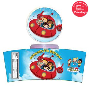 Little Einstein Cotton Candy Label Template To Print At Home Instant Download