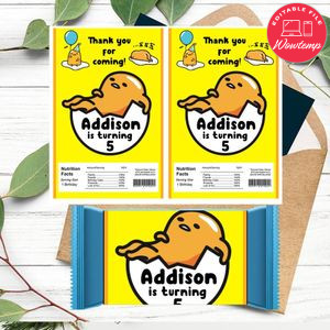Gudetama Rice Krispies Treats Template Printable Instant Download
