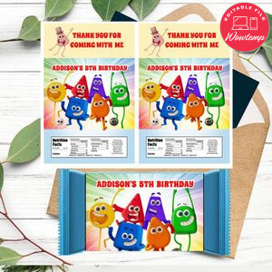 Colourblocks Rice Krispies Treats Printable Instant Download