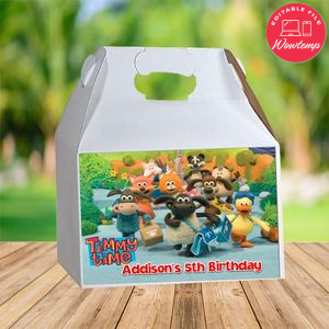 Timmy Time Gable Box Digital File Printable Instant Download