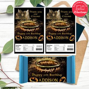 Lord of the rings Rice Krispies Treats Template Printable Instant Download