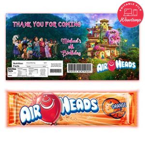 Encanto Airhead Candy Wrapper Template Printable Instant Download