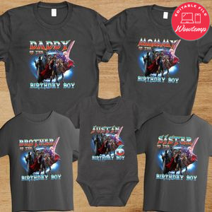 Thor love and thunder Family Birthday Vacation PNG file template