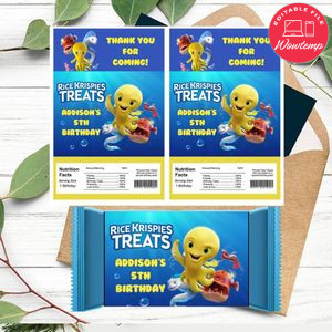 Deep movie Rice Krispies Treats Template Printable Instant Download