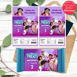 The proud family Rice Krispies Treats Template Printable Instant Download
